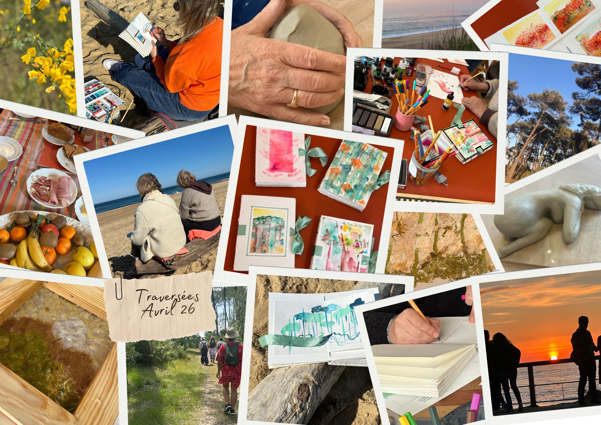 Retraite immersivees pour femmes entre art nature et écriture à Ondres Landes Julie ESpiau